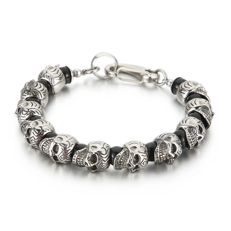 Personalized Creative Titanium Steel Skull Bracelet