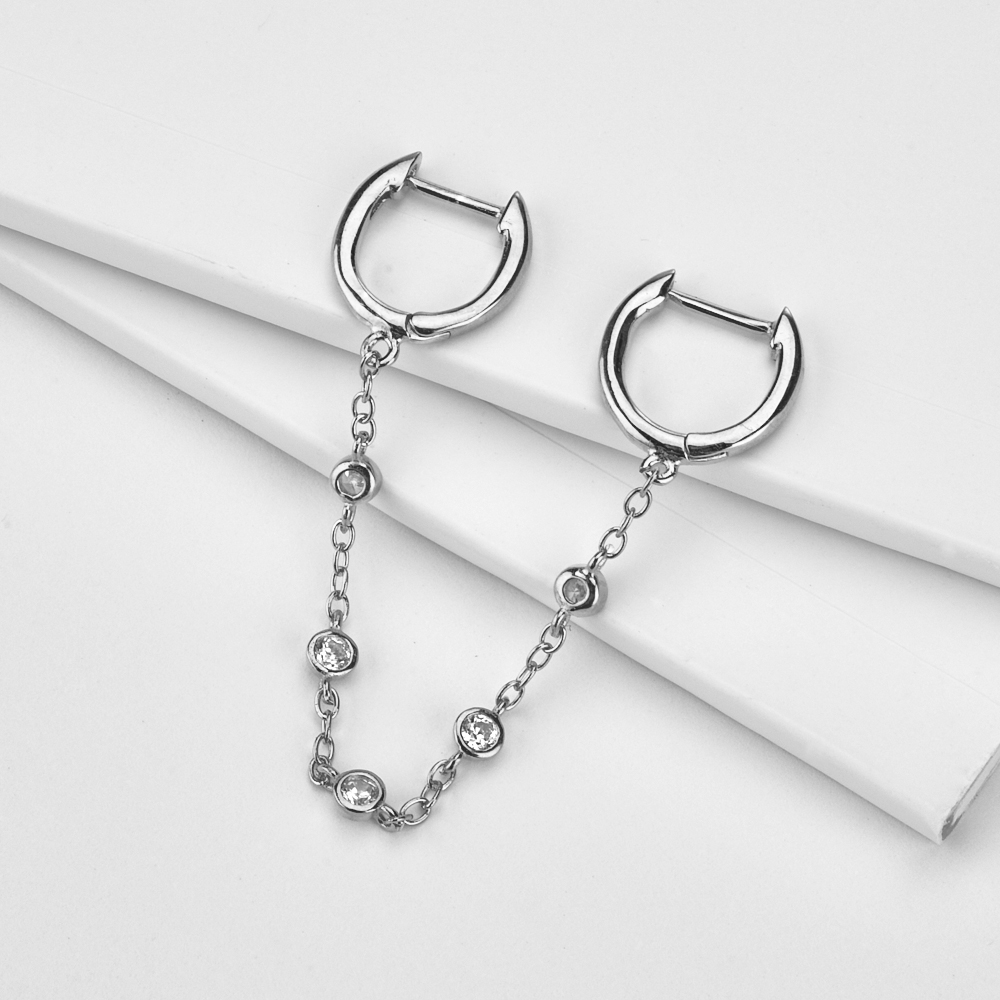 Women's Fashion Tassel Double Circle Rag Earrings