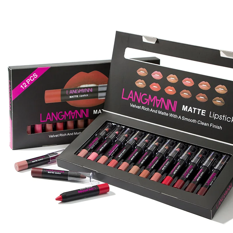Non-Stick Cup Matte Lipstick and Lip Gloss Set