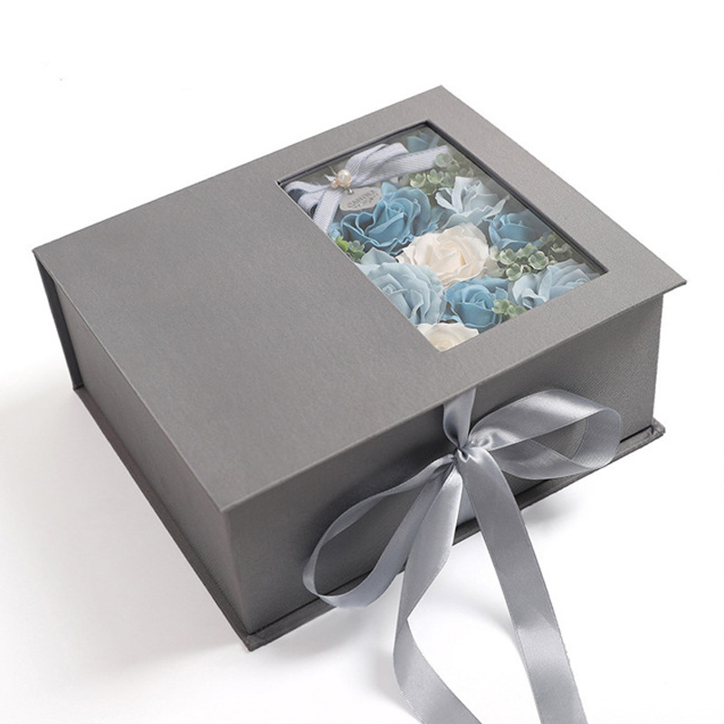 Rose Heart-shaped Gift Box Simulation Soap Flower Handmade Soap Flower