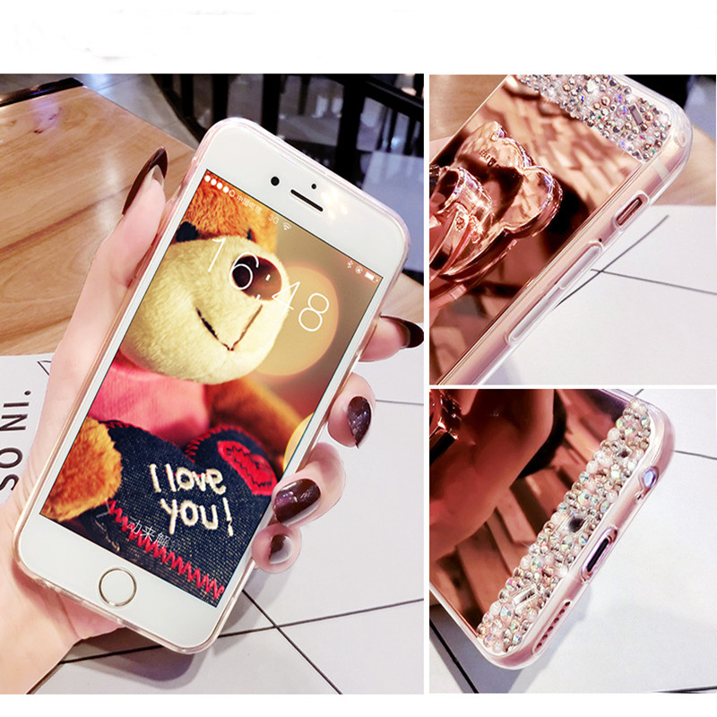Silicone Case Drill Mirror Female 11 Mobile Phone Case Holder - Image 2