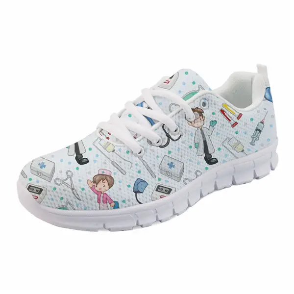 Korean Cartoon Print Sports Running Shoes