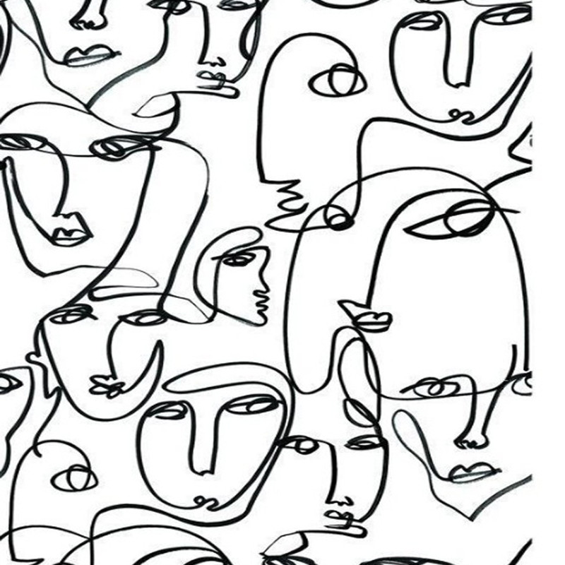 Casual Round Neck Loose Print Basic Women's