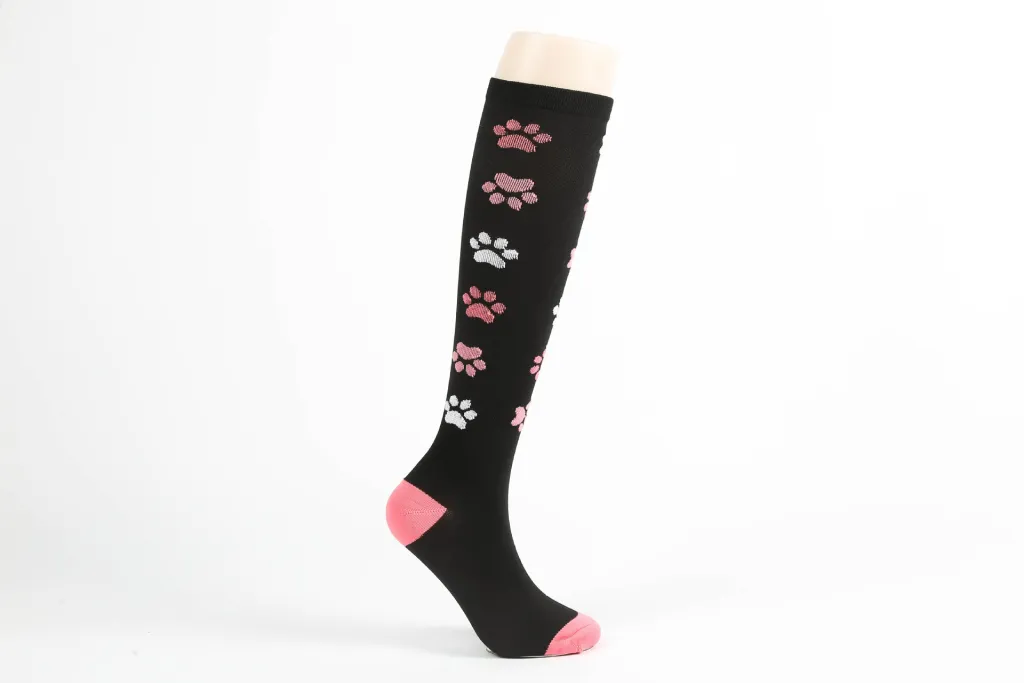 Outdoor Sports Long Tube Elastic Compression Socks - 6 Color-S M