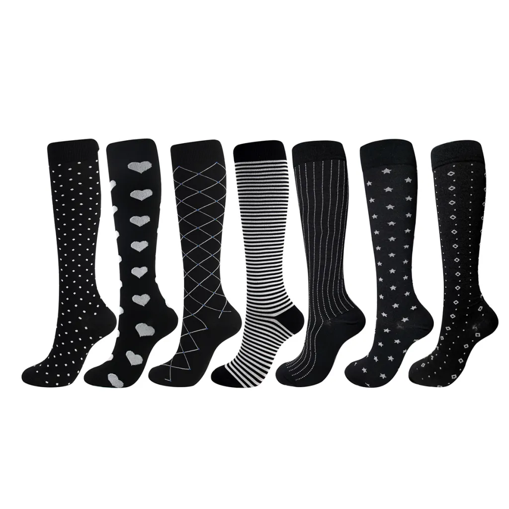 Outdoor Fashion Sports Polka Dot Fashion Socks - Set1-S M