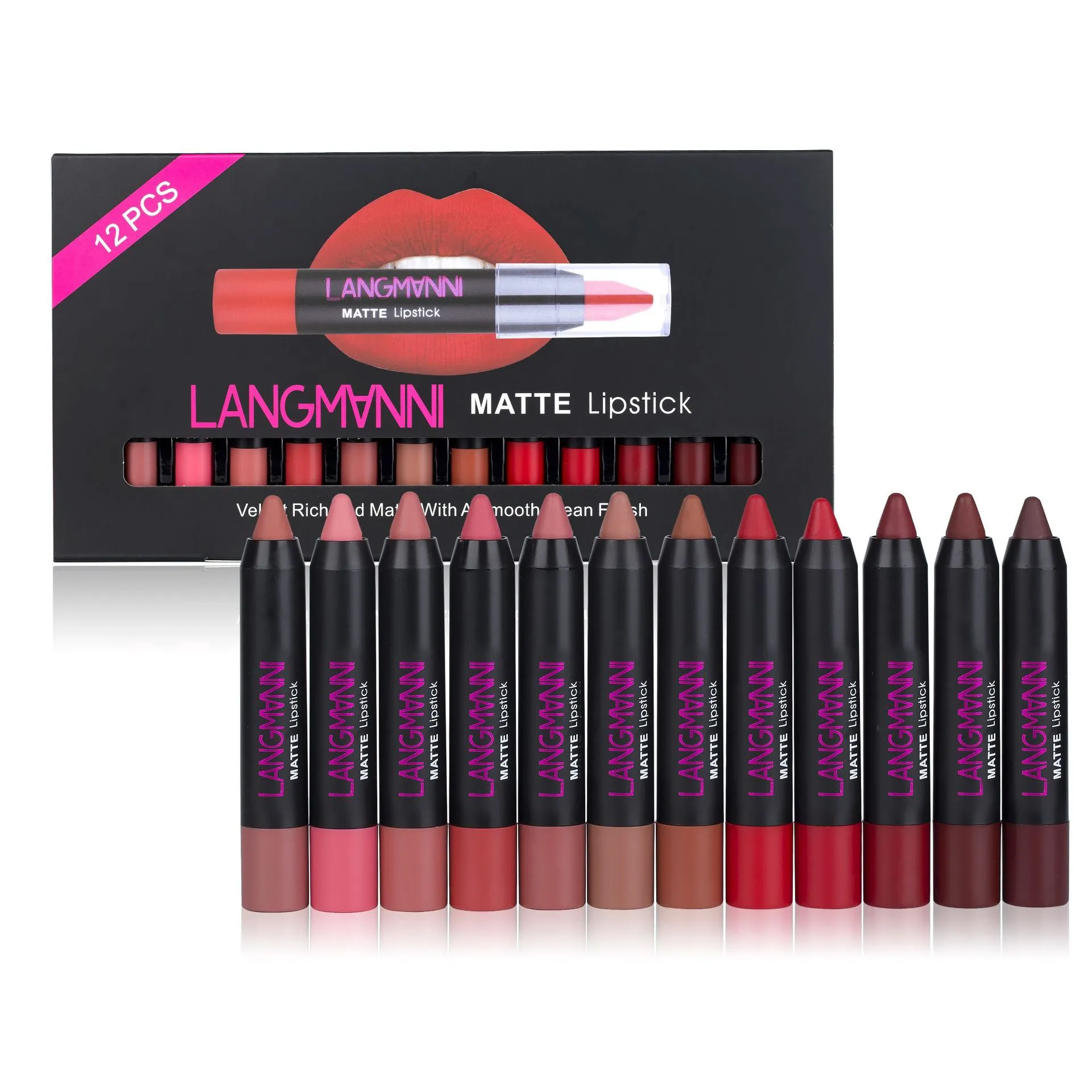 Non-Stick Cup Matte Lipstick And Lip Gloss