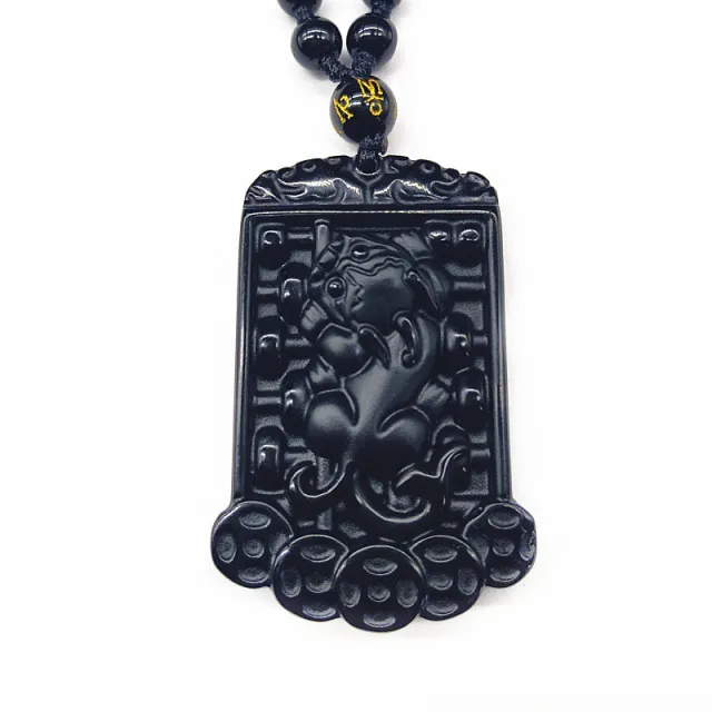 Obsidian Pixiu Pendant Ruyi Abacus Jade Pendant Necklace Pendant Nude Pendant - Shop at LoveMi