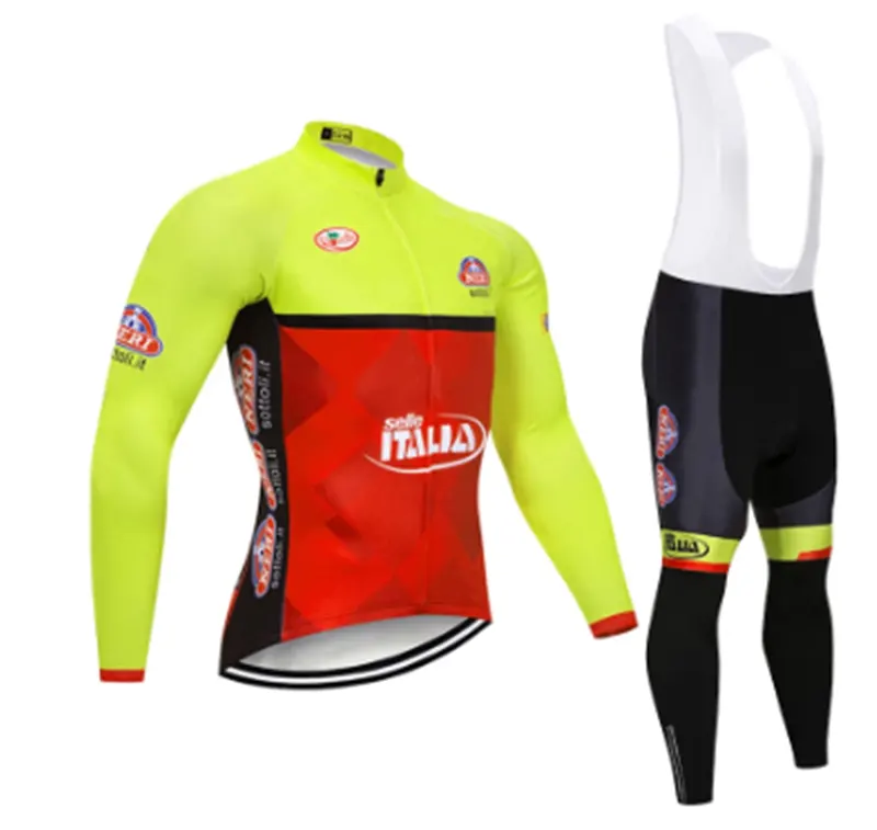 Yellow Logo Men's Cycling Jersey Clothing Pants