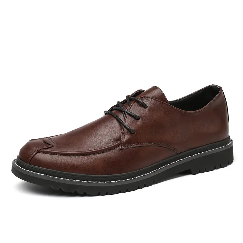 British Fashion All-match Men's Small Leather Shoes
