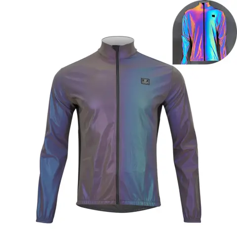Cycling Jacket Colorful Reflective Night Riding Safety
