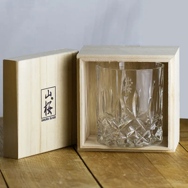 Whiskey Crystal Glass Japanese Ins Wind Log Box