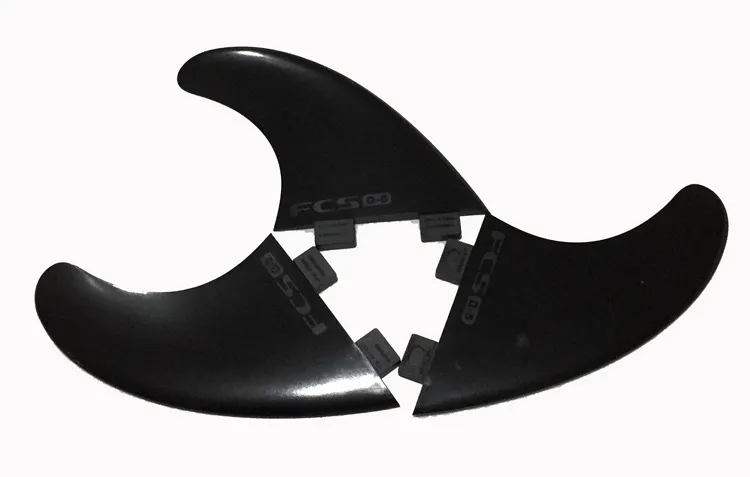 Surfboard G5 Tail Rudder Kit 3 Left, Middle and Right - Black