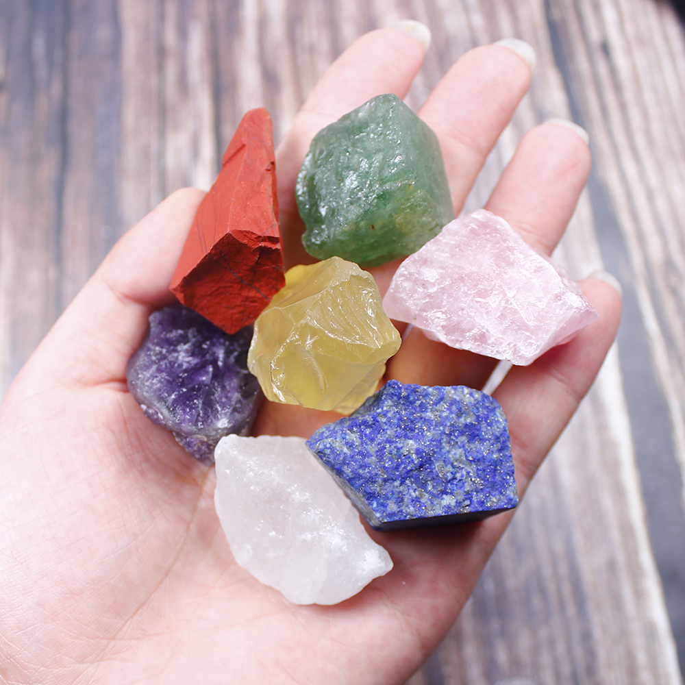 Natural Seven Color Crystal Ore Samples