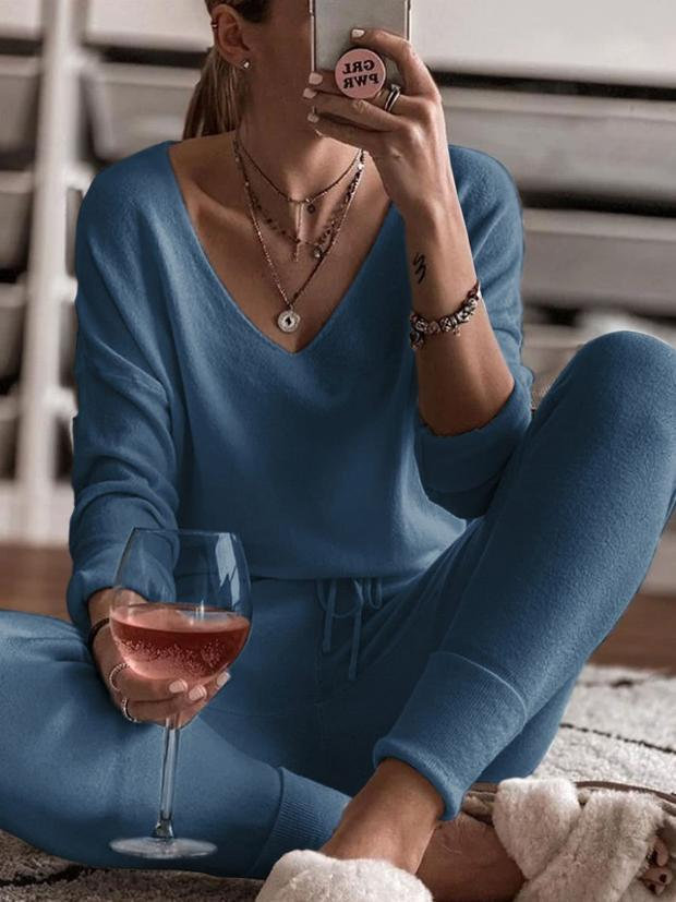 New 4-color Stretch Home Service Two-piece Suit