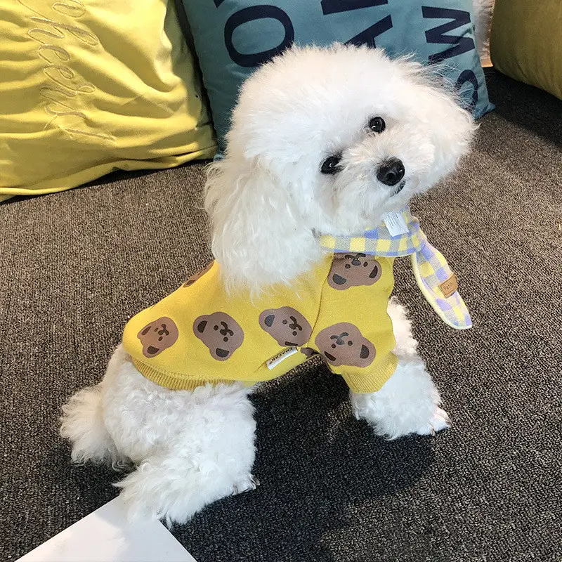 EBAERR Pet Plus Velvet Cute Bear Sweater