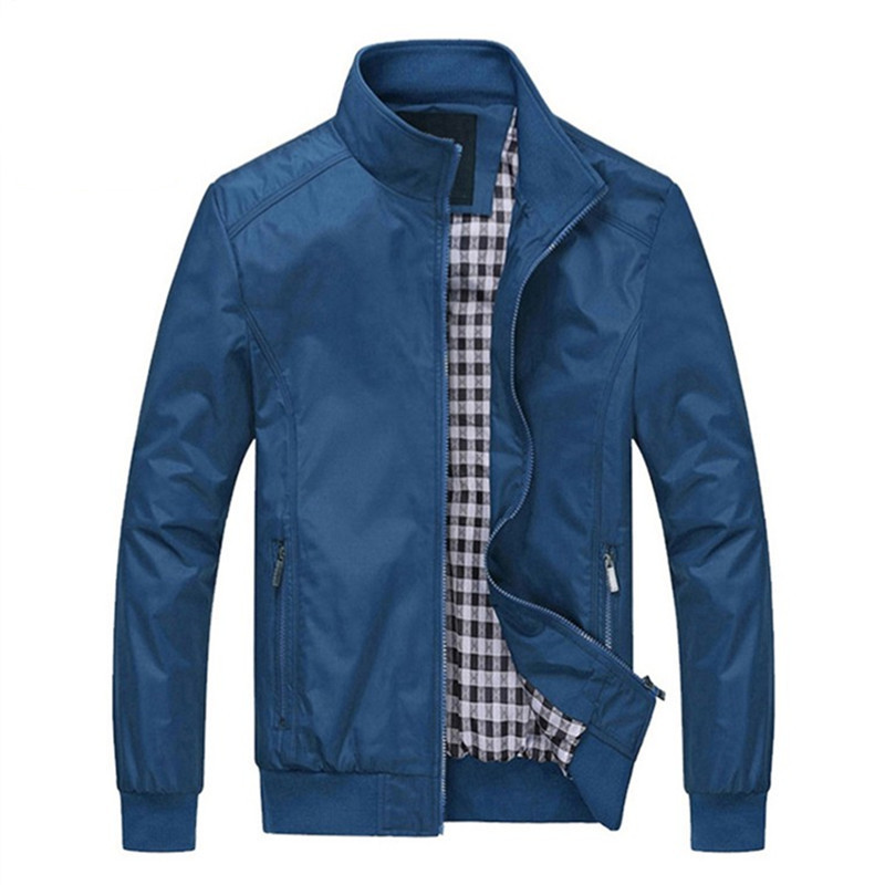 Large Size Stand Collar Men's Casual Jacket