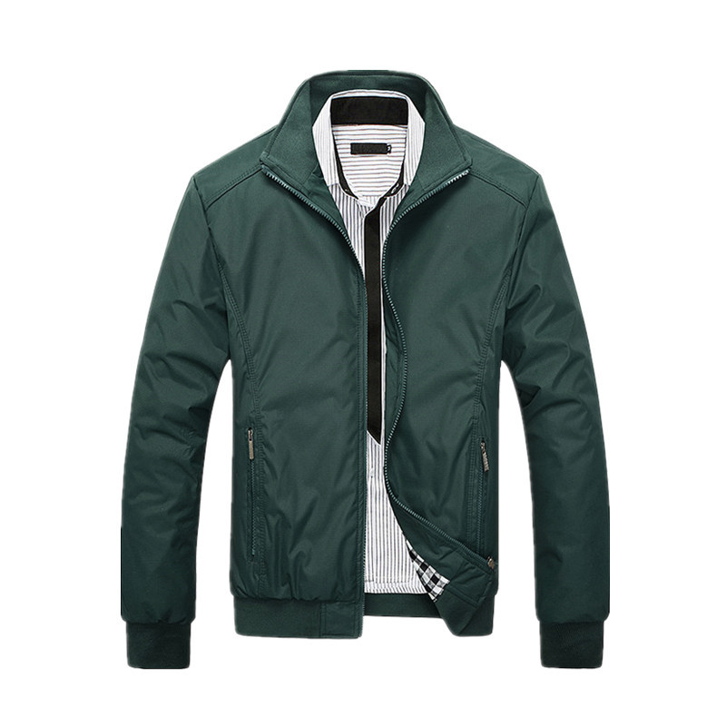 Large Size Stand Collar Men's Casual Jacket