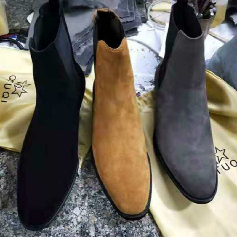 Side Zipper High-Top Shoes Fashion Plus Size Martin Boots