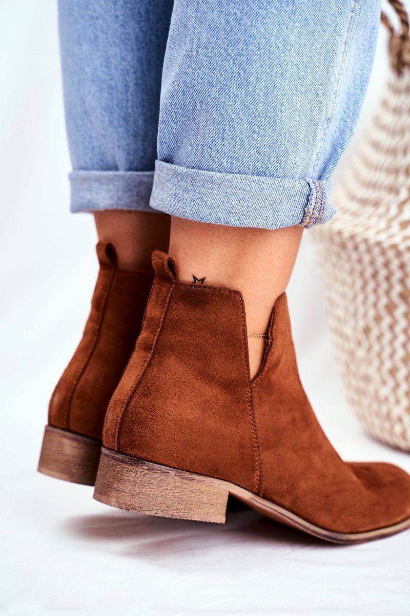 Autumn New Low Heel Side Zipper Women's Short Boots