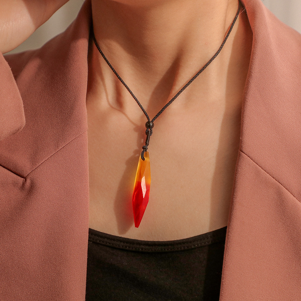 Magic Color Gradual Change Aurora Star Resin Pendant