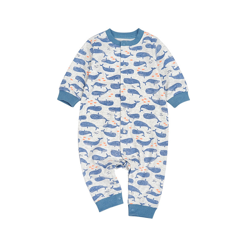 Men's and Women's Long-sleeved Baby Cotton Crawl Clothes