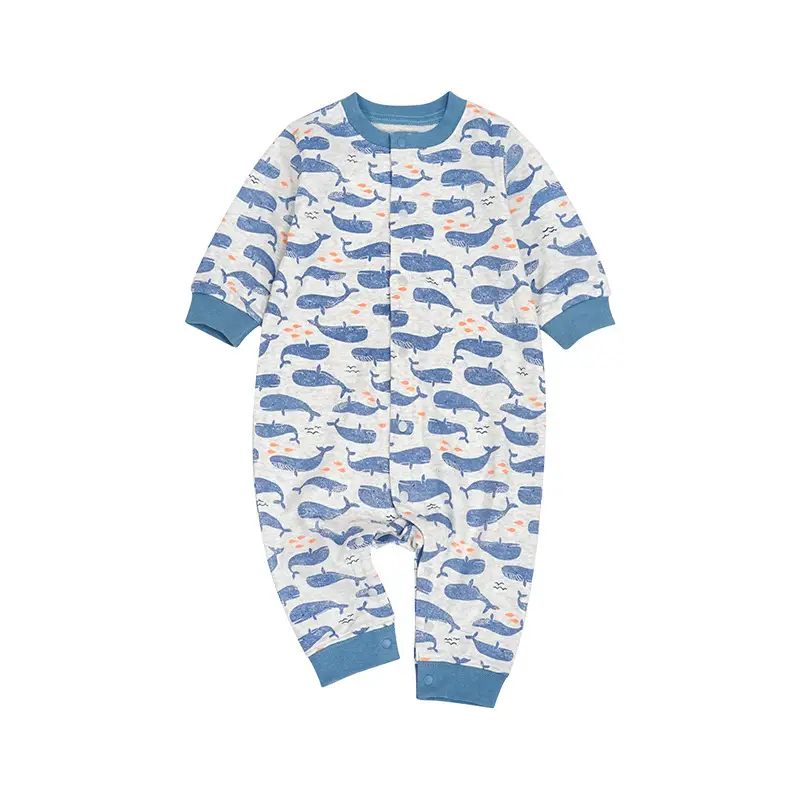 Men's and Women's Long-sleeved Baby Cotton Crawl Clothes