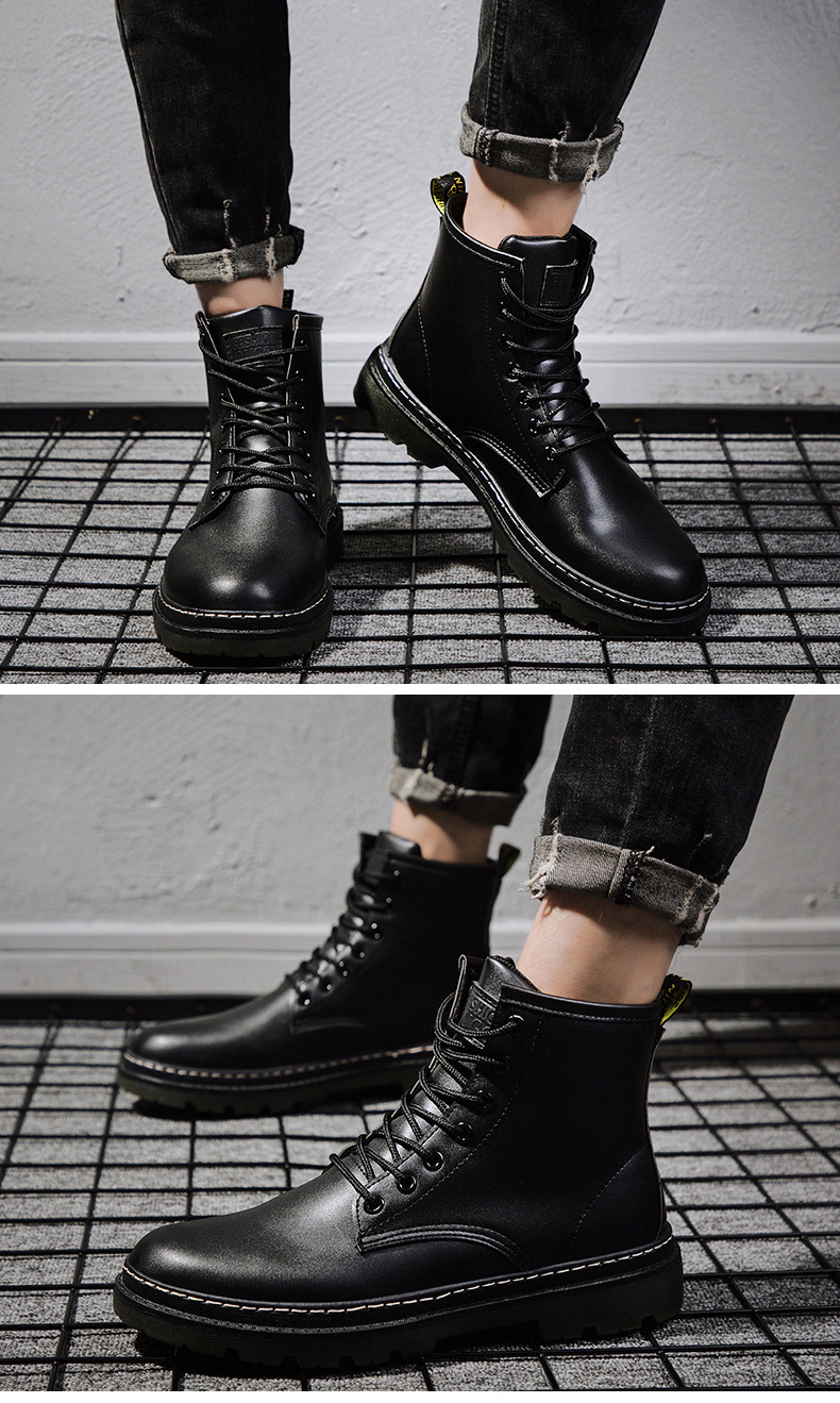 Fashion Men's Platform High-Top Shoes Casual Shoes