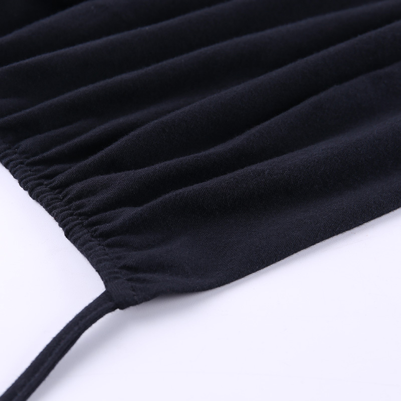 Short-Sleeved Woman With Hollow Round Neckline And Bare Back