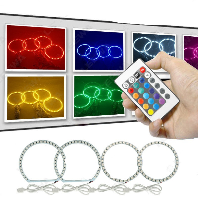 Car LED Remote Control Angel Eye Fog Light Ring - Image 6