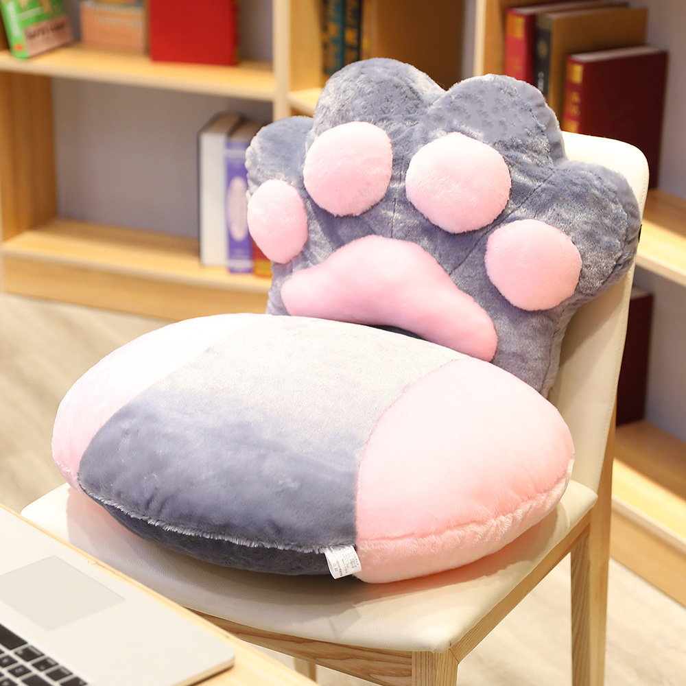 Cat Claw Body Cushion Chair Backrest Thickened Thermal Cushion