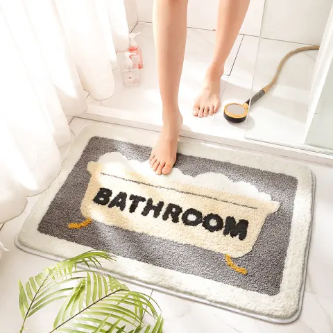 Bathroom Absorbent Floor Mats for Non Slip
