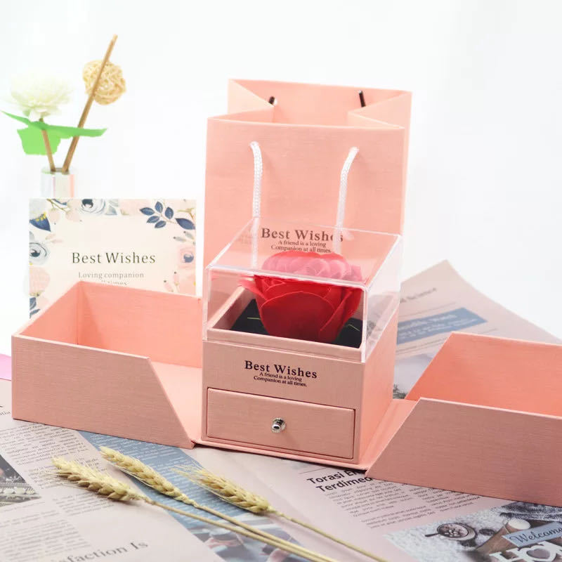 Valentinstag Geschenkbox Ohrring/Halskette/Armband Geschenkbox Kunststoff Eternal Fl - Bild 8 von 8
