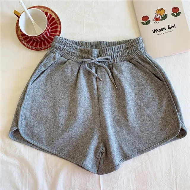 Wear Short Athletic Shorts With High Waists Grey - Shop at LoveMi