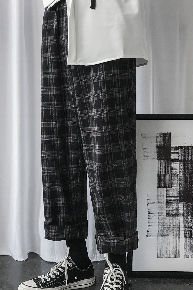 Women's Trousers With Neutral Style And Fluffy Black Plush - Shop at LoveMi