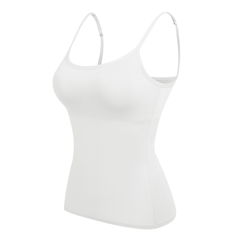 One-piece Modal Bottoming Shirt With Chest Pad