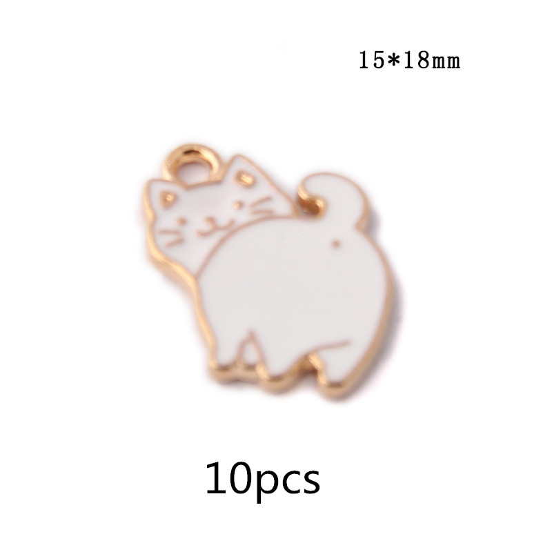 Look Back Cat Earrings Accessory Pendant White - Shop at LoveMi