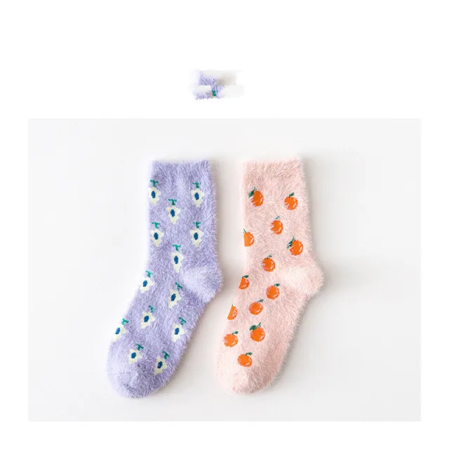 Thicken Home Casual Sleeping Cute Socks Pink - Shop at LoveMi