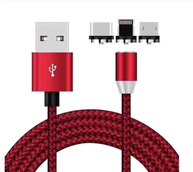 Android Type c Three-in-One Magnetic Suction Head Charging Cable - Image 13
