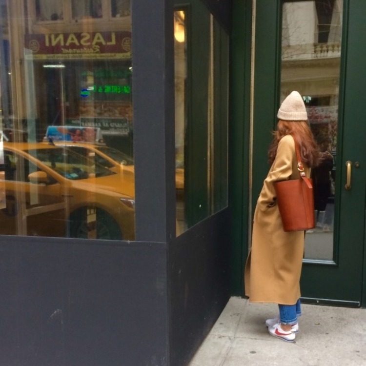 Fashion Women's Loose Mid-length Woolen Coat