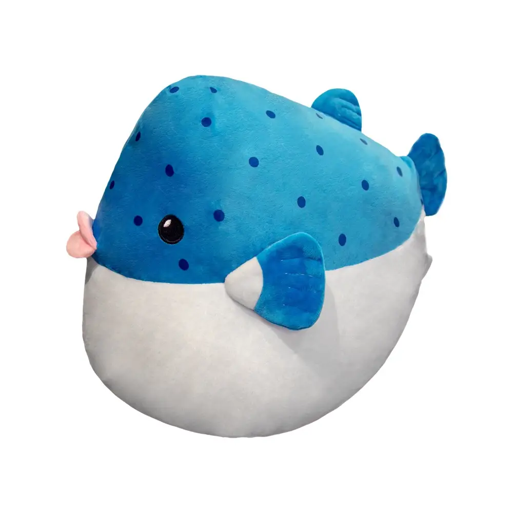 Cute Puffer Fish Pillow Round Plush Toy PP Cotton