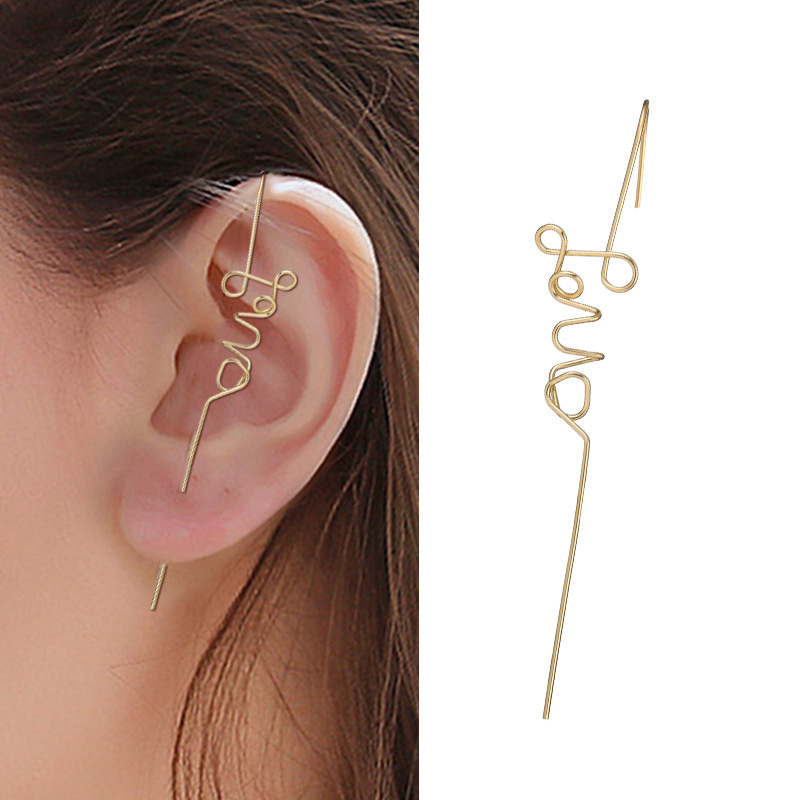 Personalized Design Of Bone Clip Earrings