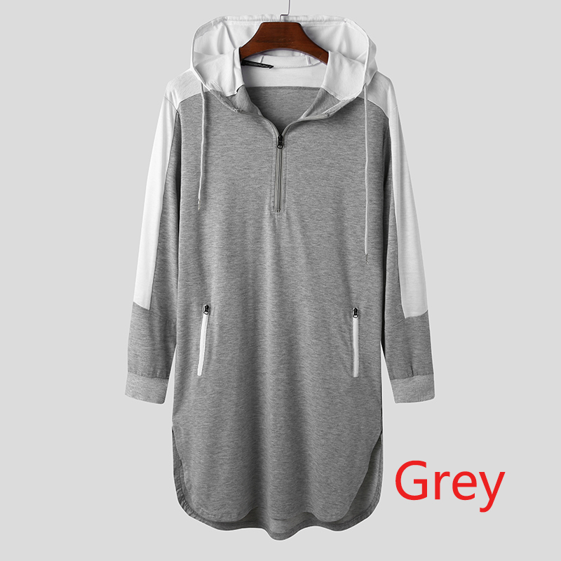 Men's Arabian matching robe Muslim zipper pocket sweater