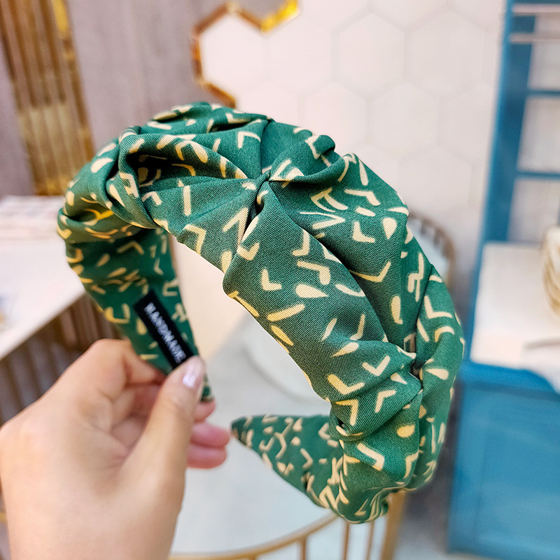 Pressed Hair Accessories Retro Style Female Headdress Green - Shop at LoveMi