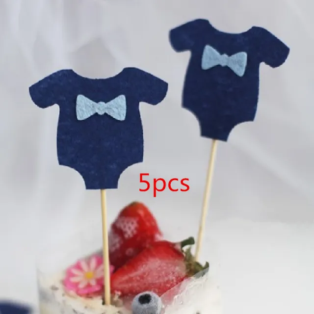 Cake Decoration Insert Card Dessert Table Decoration Dark Blue5Pcs - Shop at LoveMi