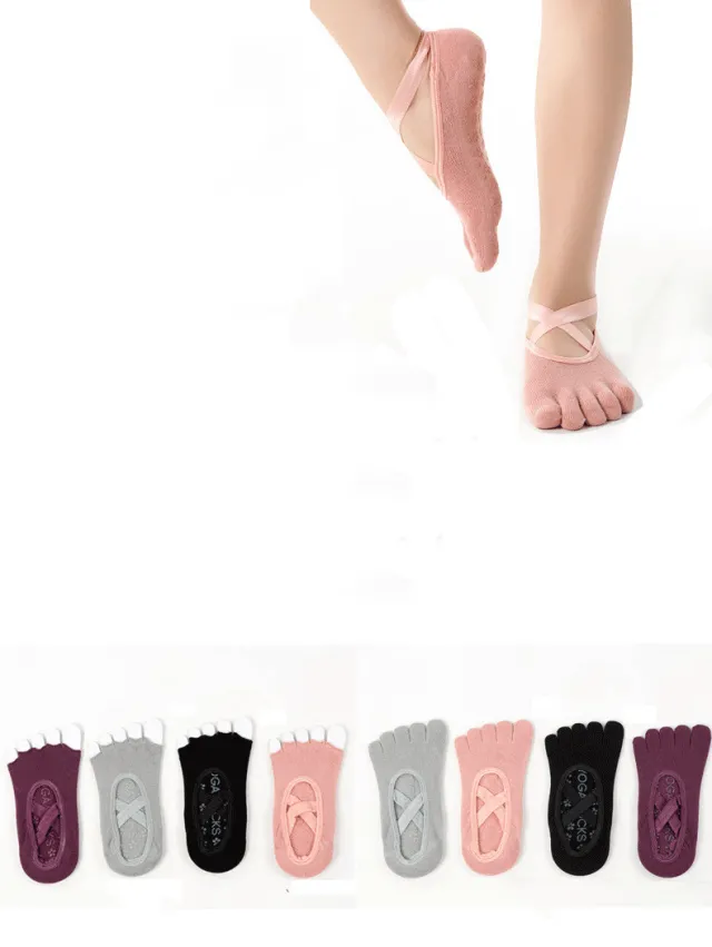 Silicone Anti Slip Five Finger Socks Dew Random One Size - Shop at LoveMi