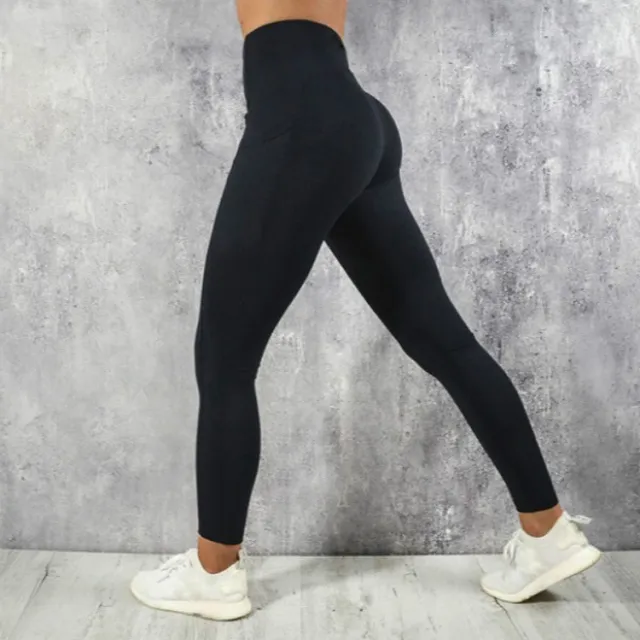 Sports Yoga Pants, Hips And Waist, Sports High Waist Leggings Black - Shop at LoveMi