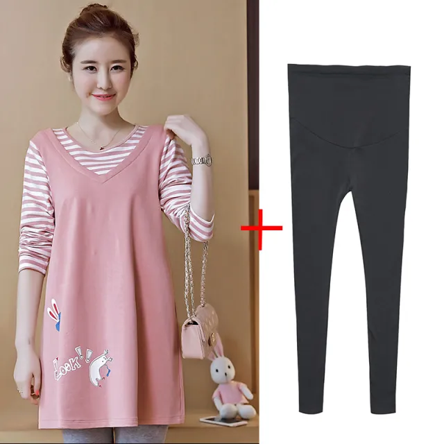 Fashion Jacket Spring And Summer Maternity Suit Pink Black - Shop at LoveMi