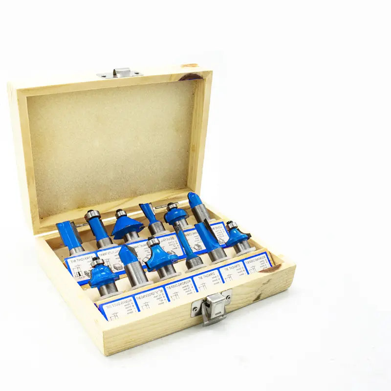 Woodworking Milling Cutter Set 15 Pieces of Straight Head