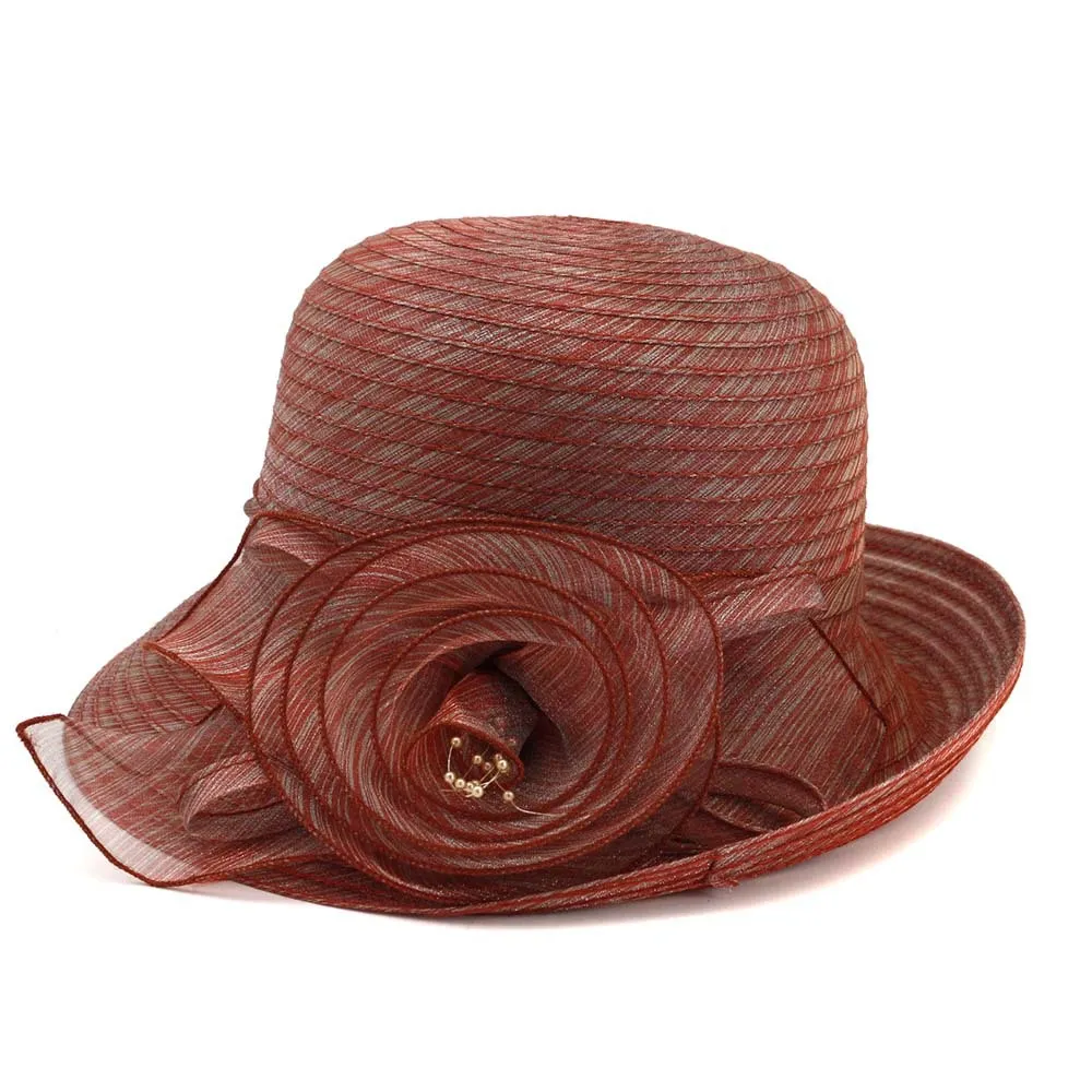 Sun Hat, Sun Hat, Beach Hat, Big Brim Hat - Red