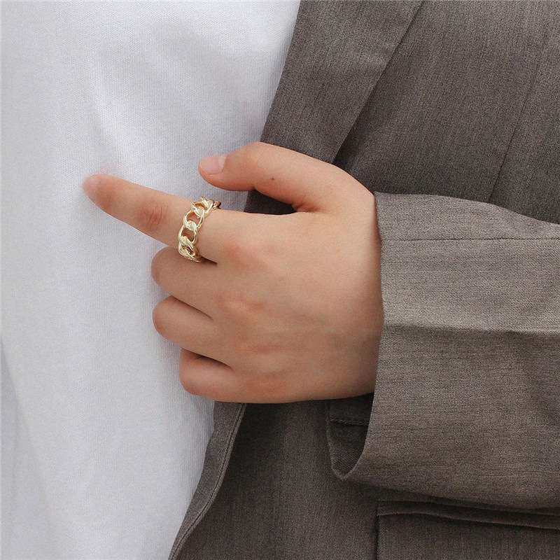Retro Personality Geometric Cold Wind Ring